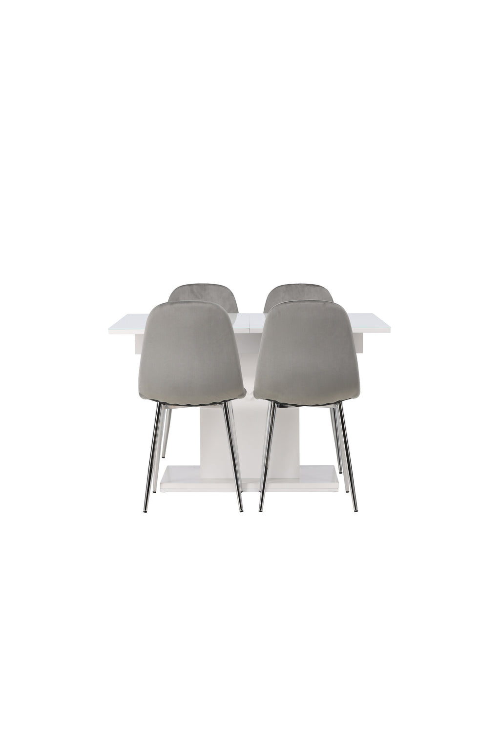 gr23597_1_os Esszimmer Set Pluto Mit Den Stühlen Eva Rechteckiges Essgruppen Set Tisch: 76x120x90 Stuhl: 42x89x44,5