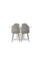 gr23597_1_os Esszimmer Set Pluto Mit Den Stühlen Eva Rechteckiges Essgruppen Set Tisch: 76x120x90 Stuhl: 42x89x44,5