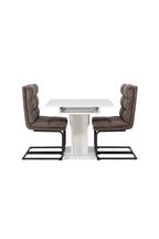 gr23601_4_os Dining Set Pluto Mit Den Stühlen Zizo Rechteckiges Essgruppen Set