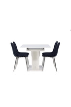 gr23603_4_os Essgarnitur Pluto Mit Den Stühlen Polar Rechteckiges Essgruppen Set