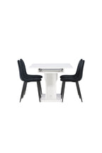 gr23604_4_os Essgarnitur Pluto Mit Den Stühlen Polar Rechteckiges Essgruppen Set