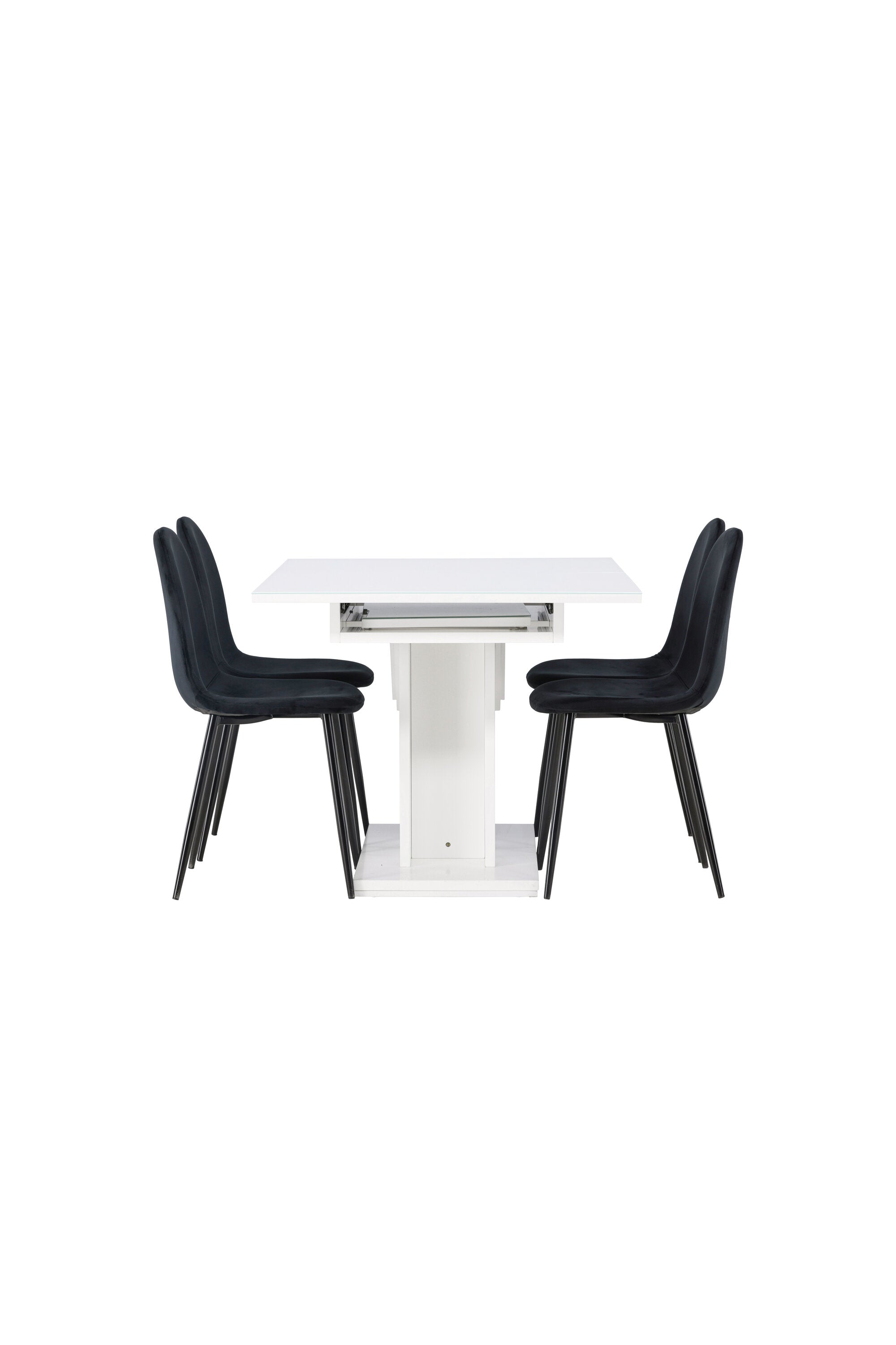 gr23604_4_os Essgarnitur Pluto Mit Den Stühlen Polar Rechteckiges Essgruppen Set