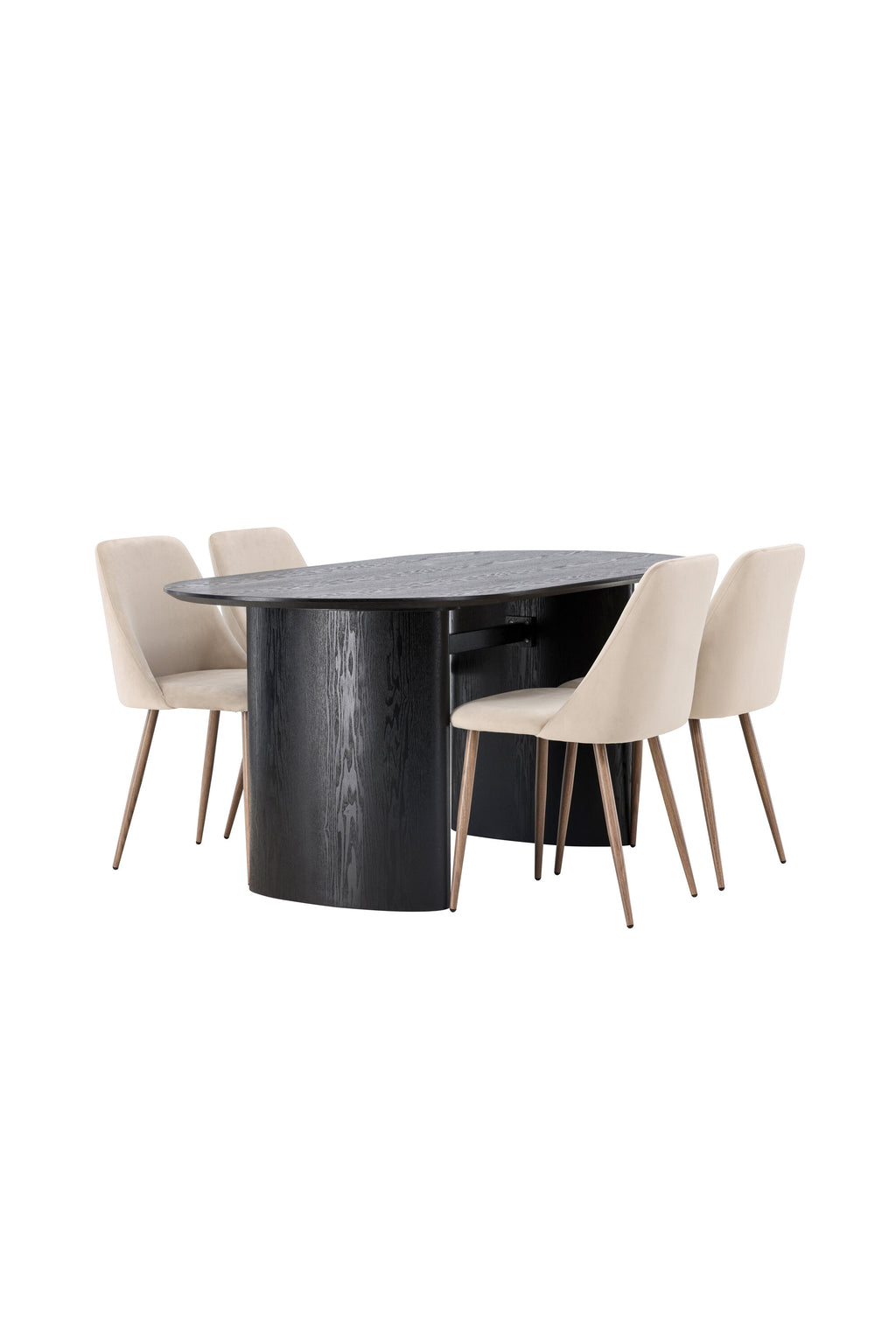 gr23608_11_os Dining Set Isolde Mit Den Stühlen Night Ovales Essgruppen Set