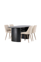 gr23608_11_os Dining Set Isolde Mit Den Stühlen Night Ovales Essgruppen Set