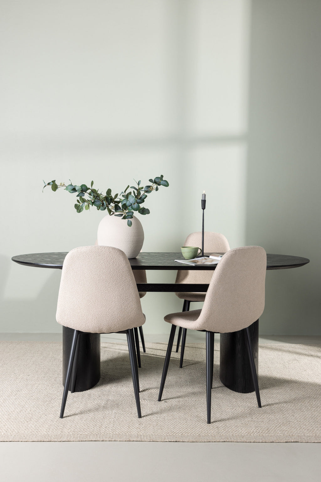 gr23624_1_m Dining Set Isolde Mit Den Stühlen Polar Ovales Essgruppen Set