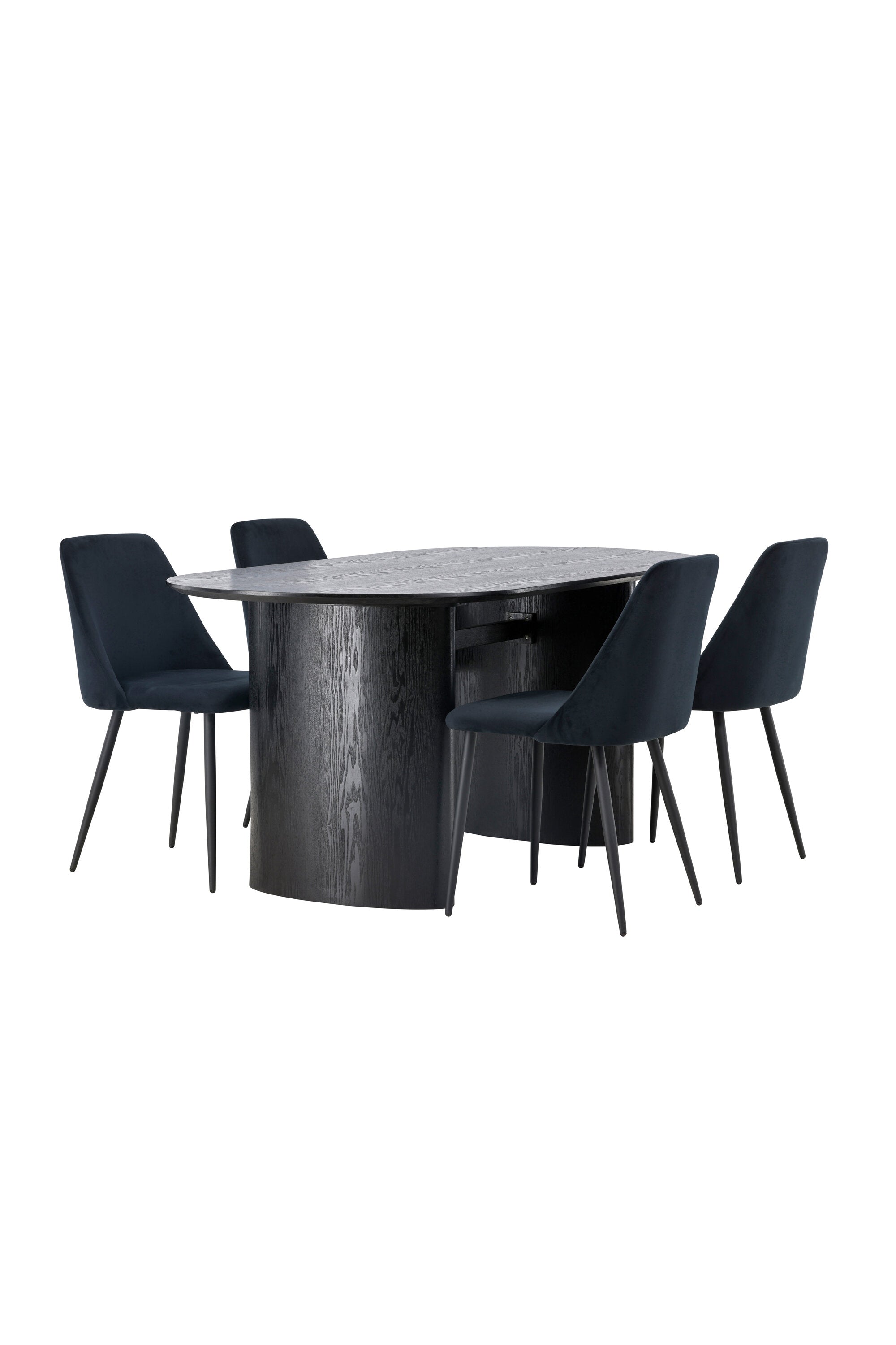 gr23625_11_os Esszimmer Set Isolde Mit Den Stühlen Night Ovales Essgruppen Set