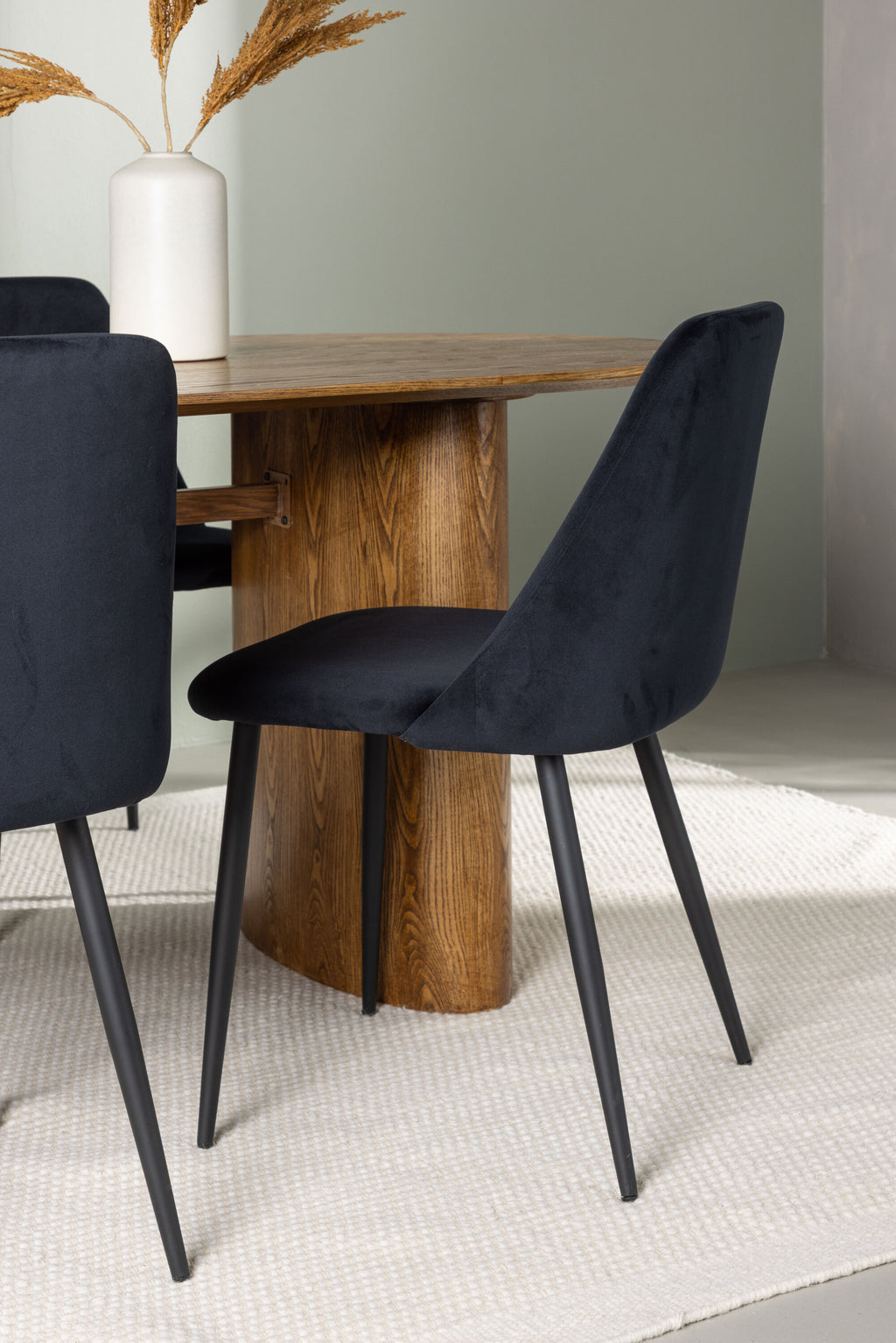 gr23646_3_m Esszimmer Set Isolde Mit Den Stühlen Night Ovales Essgruppen Set