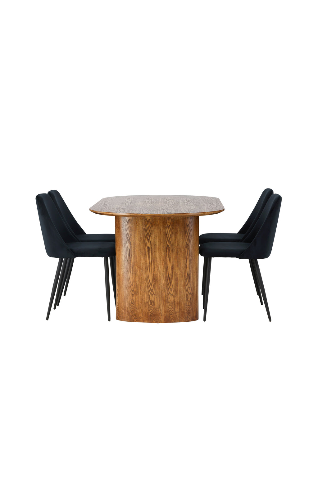 gr23646_4_os Esszimmer Set Isolde Mit Den Stühlen Night Ovales Essgruppen Set