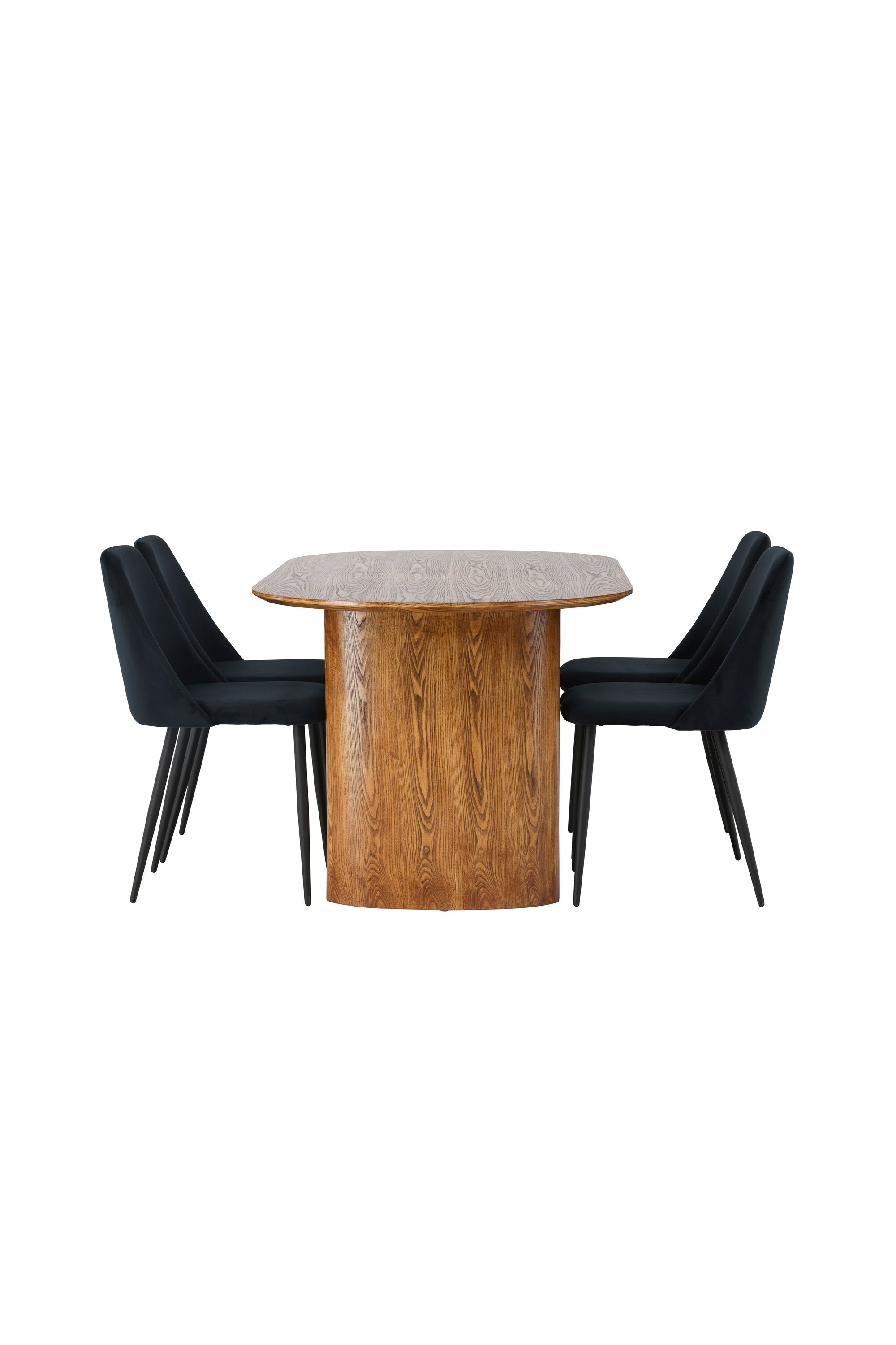 gr23646_4_os Esszimmer Set Isolde Mit Den Stühlen Night Ovales Essgruppen Set