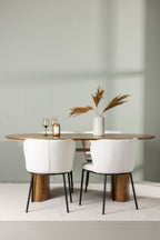 gr23647_1_m Esszimmer Set Isolde Mit Den Stühlen Edina Ovales Essgruppen Set