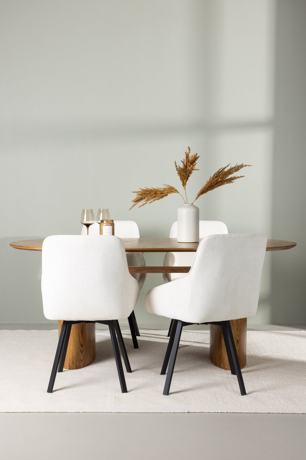 gr23648_1_m Esszimmer Set Isolde Mit Den Stühlen Rosie Ovales Essgruppen Set