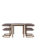 gr23663_4_os Esszimmer Set Andy Mit Den Stühlen Morning Ovales Essgruppen Set