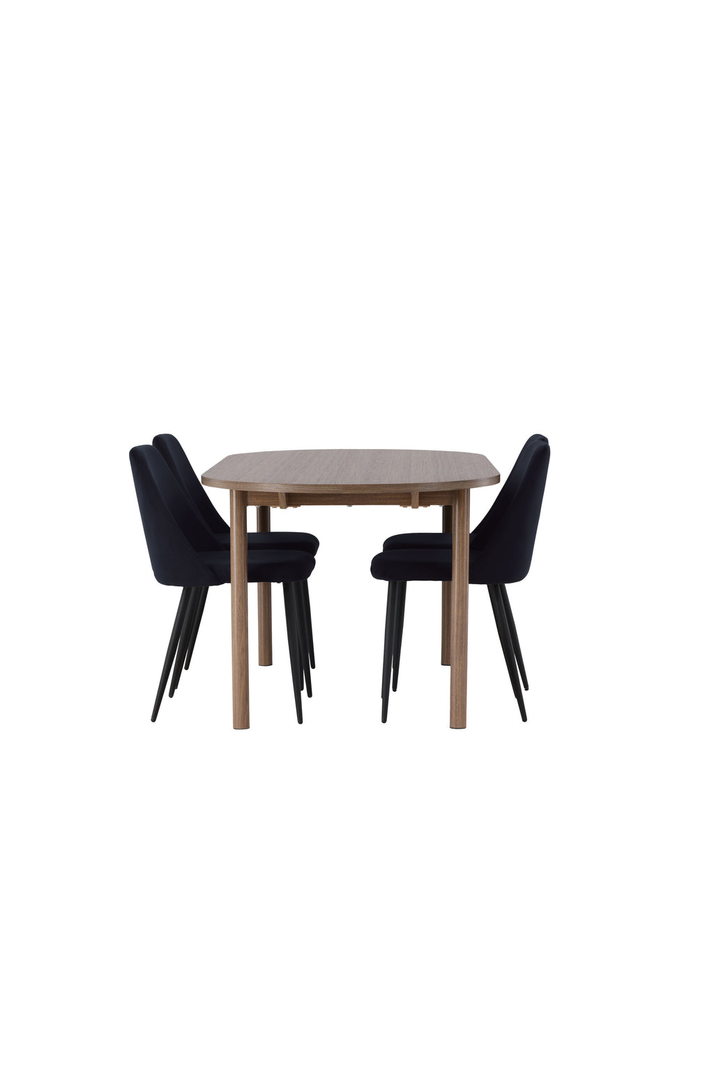 gr23676_4_os Esszimmer Set Andy Mit Den Stühlen Night Ovales Essgruppen Set