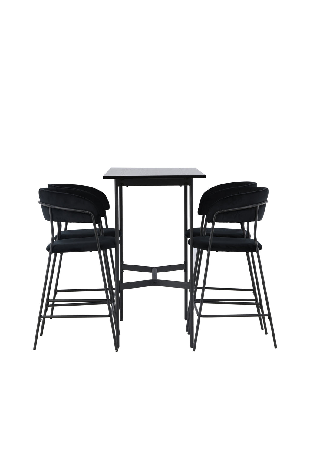 gr23695_10_os Bar Set Rax Mit Den Stühlen Lui Rechteckiges Essgruppen Set Table: 105x120x60 Chair: 49x97x53