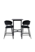 gr23695_10_os Bar Set Rax Mit Den Stühlen Lui Rechteckiges Essgruppen Set Table: 105x120x60 Chair: 49x97x53