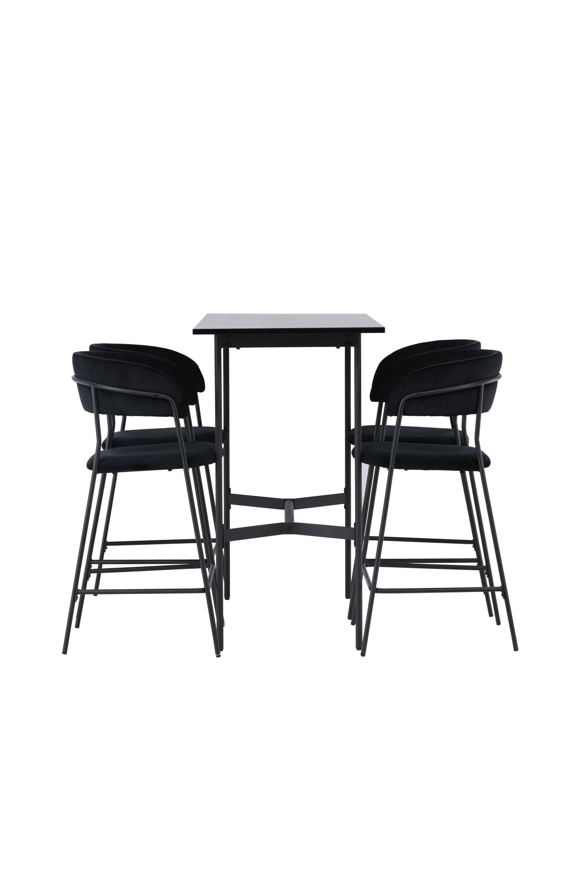 gr23695_10_os Bar Set Rax Mit Den Stühlen Lui Rechteckiges Essgruppen Set Table: 105x120x60 Chair: 49x97x53