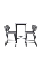 gr23696_10_os Bar Set Rax Mit Den Stühlen Bell Rechteckiges Essgruppen Set Table: 105x120x60 Chair: 49x95x44,5