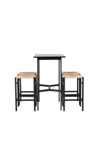 gr23697_10_os Bar Set Rax Mit Den Stühlen Polly Rechteckiges Essgruppen Set Table: 105x120x60 Chair: 40x66x45