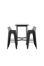 gr23702_10_os Bar Set Rax Mit Den Stühlen Tempe Rechteckiges Essgruppen Set Tisch: 105x120x60 Stuhl: 43x94x43