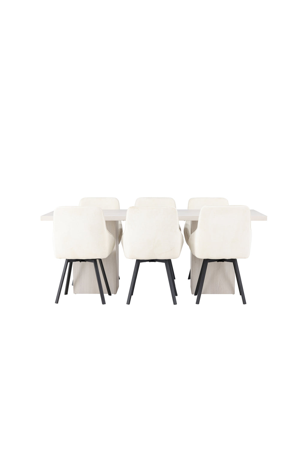 gr23710_1_os Esszimmer Set Olga Mit Den Stühlen Rosie Rechteckiges Essgruppen Set Table: 75x200x90 Chair: 60x88x55