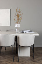 gr23714_4_m Esszimmer Set Olga Mit Den Stühlen Evelina Rechteckiges Essgruppen Set