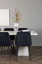 gr23716_4_m Essgarnitur Olga Mit Den Stühlen Night Rechteckiges Essgruppen Set