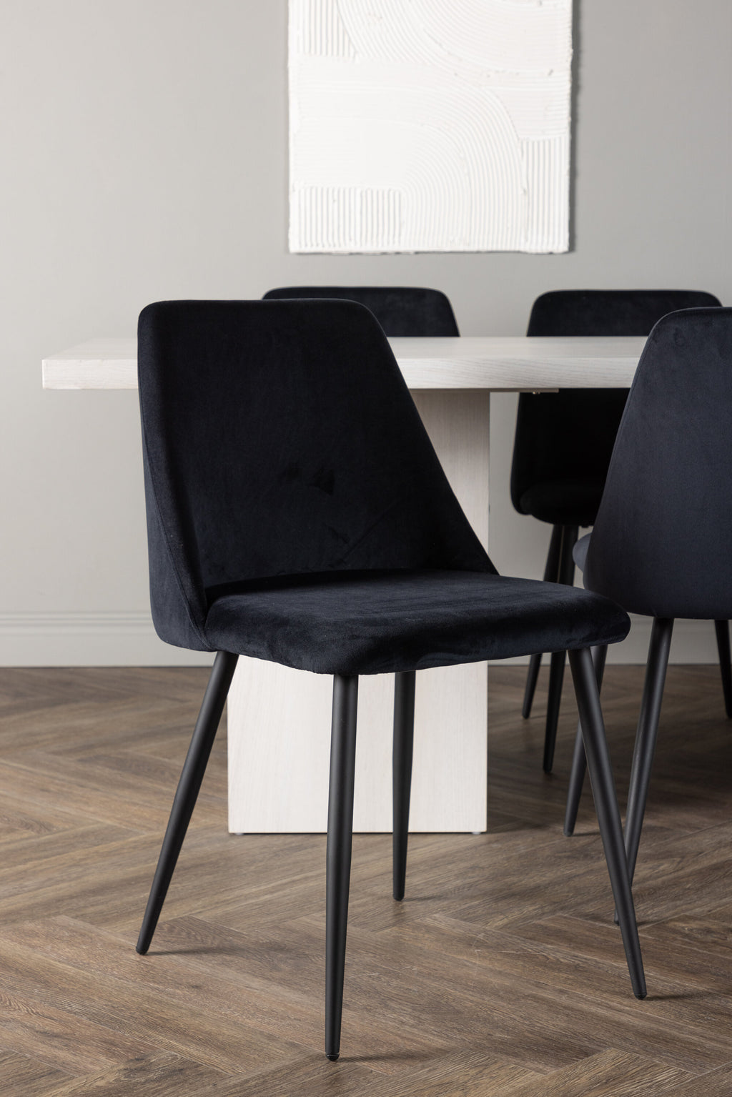 gr23716_5_m Essgarnitur Olga Mit Den Stühlen Night Rechteckiges Essgruppen Set