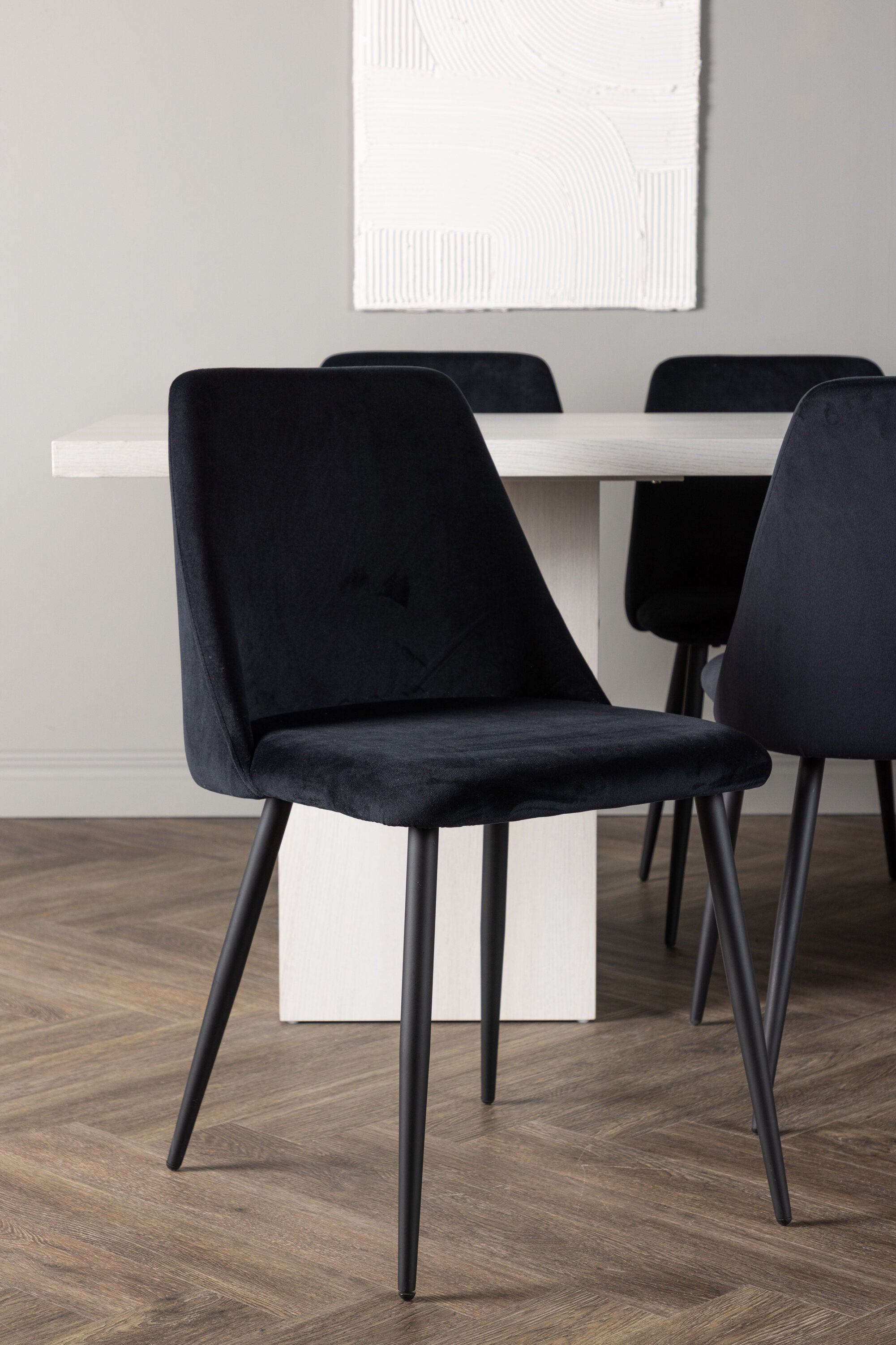 gr23716_5_m Essgarnitur Olga Mit Den Stühlen Night Rechteckiges Essgruppen Set