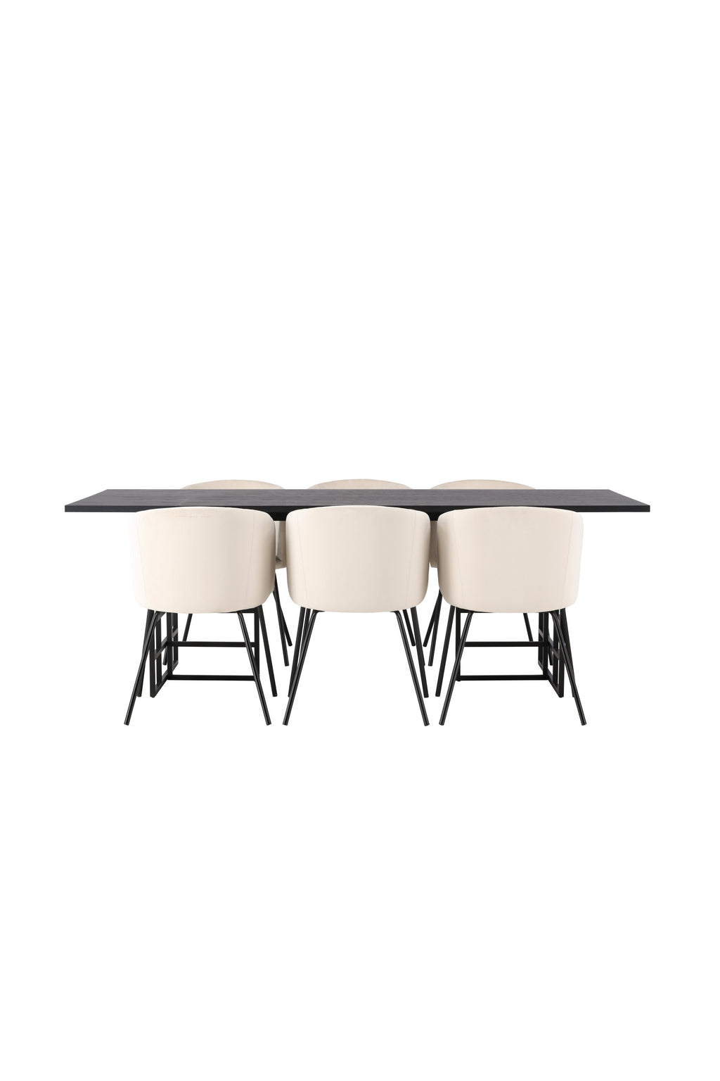 gr23753_1_os Essgarnitur Ystad Mit Den Stühlen Berit Rechteckiges Essgruppen Set Tisch: 75x220x100 Stuhl: 55x78x55