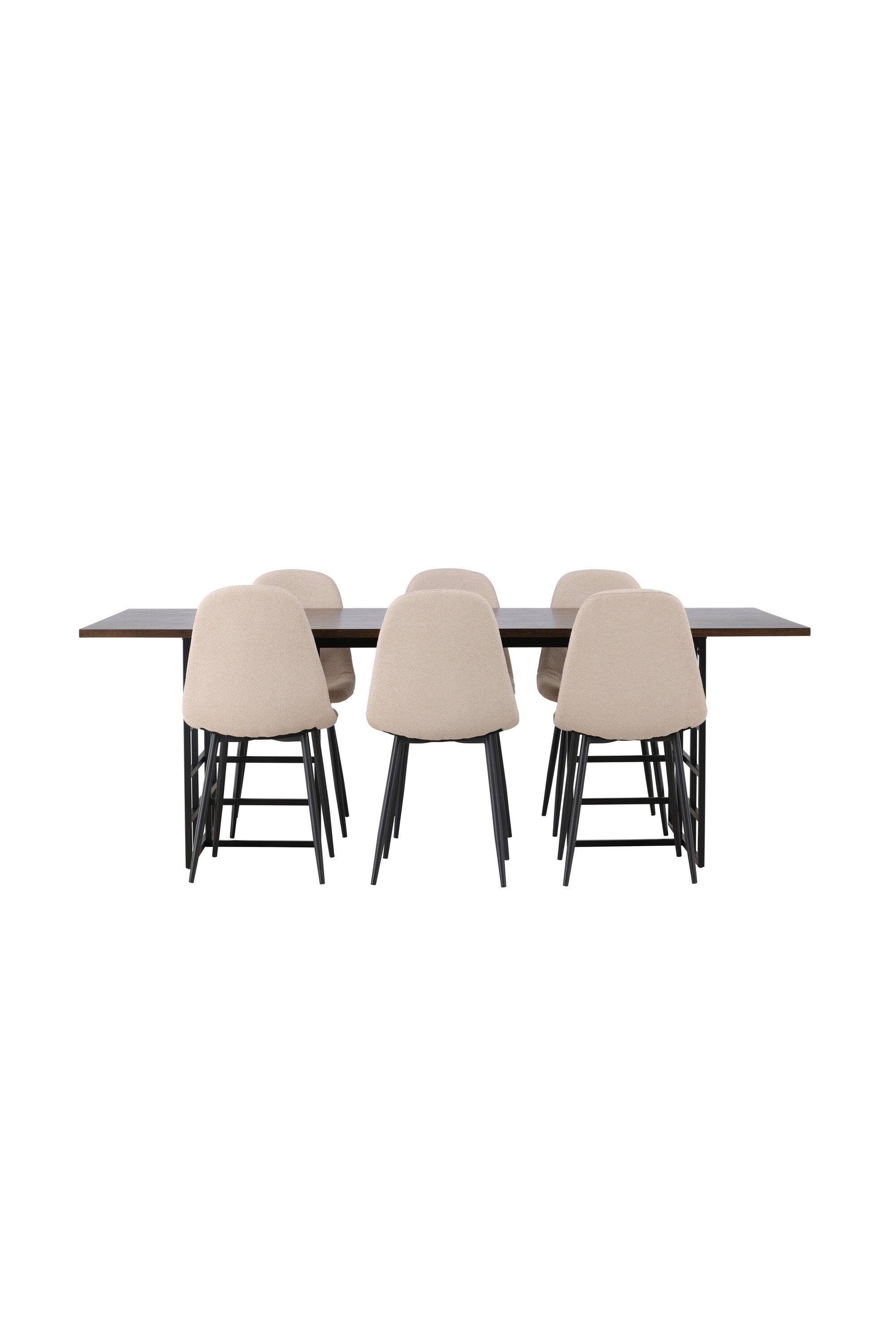 gr23762_1_os Esszimmer Set Ystad Mit Den Stühlen Polar Rechteckiges Essgruppen Set Table: 75x220x100 Chair: 52x90x45