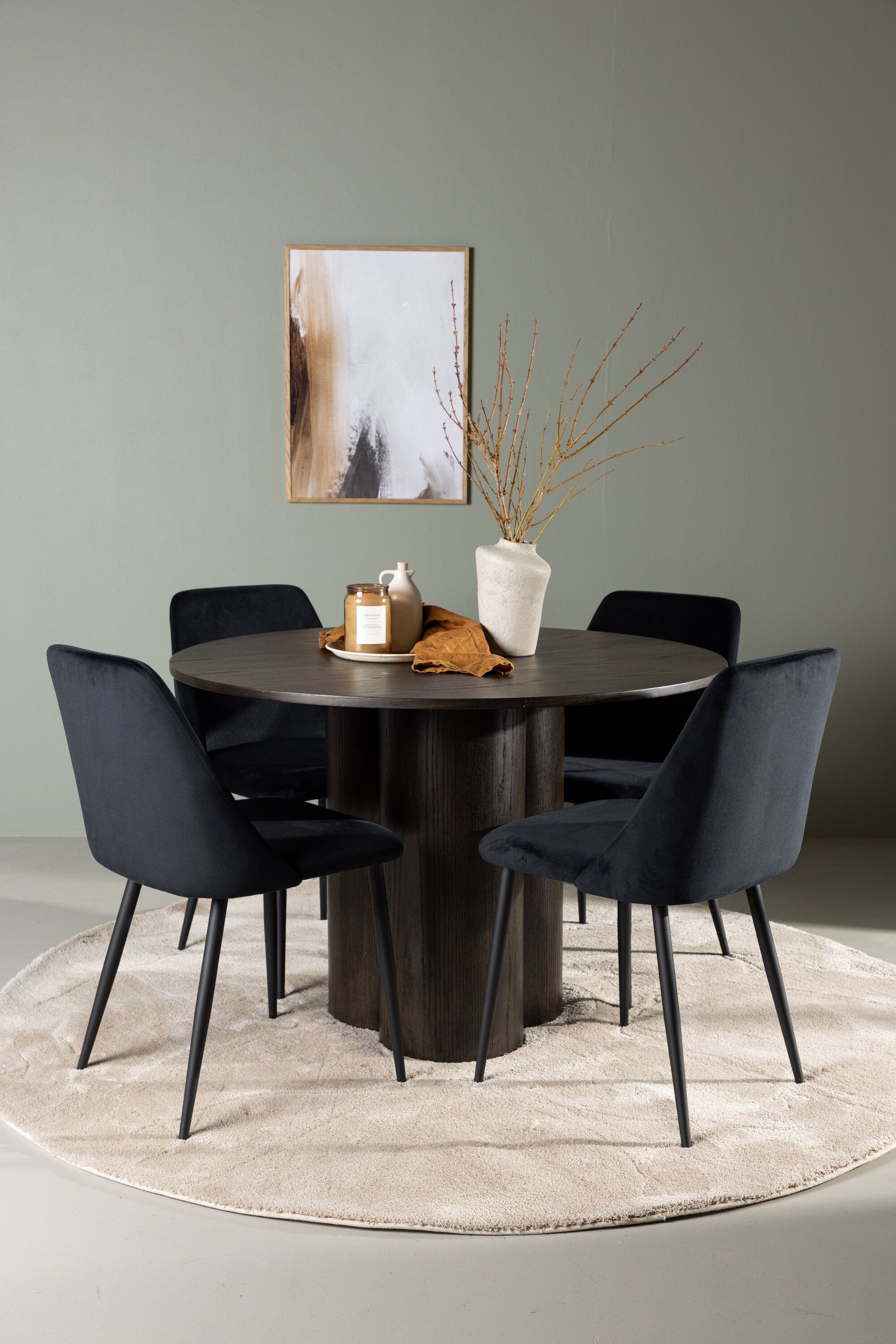 gr23815_1_m Esszimmer Set Olivia Mit Den Stühlen Night Rundes Essgruppen Set