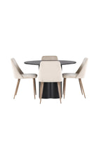 gr23825_1_os Esszimmer Set Olivia Mit Den Stühlen Night Rundes Essgruppen Set Default Title