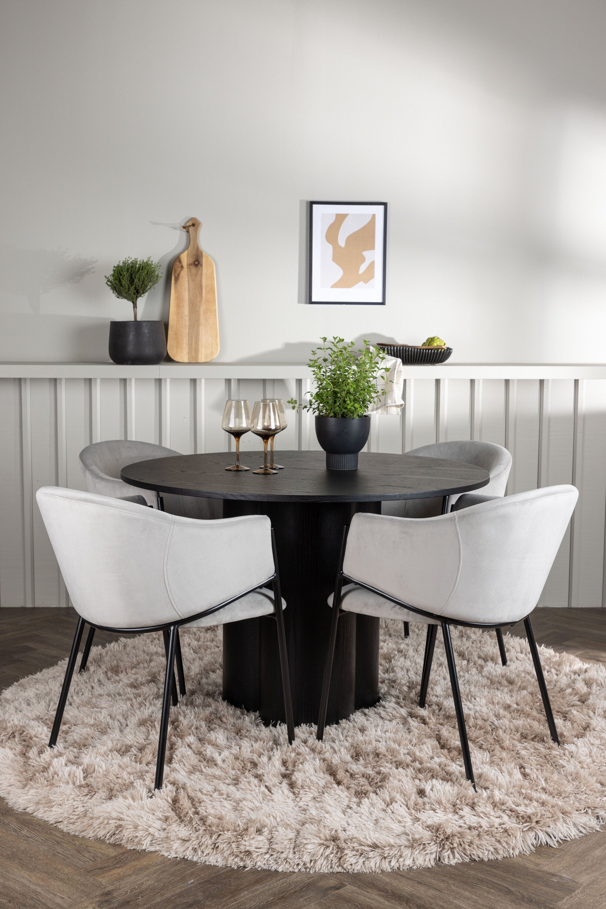 gr23839_1_m Esszimmer Set Olivia Mit 4 Evelina Esszimmerstühlen Rundes Essgruppen Set