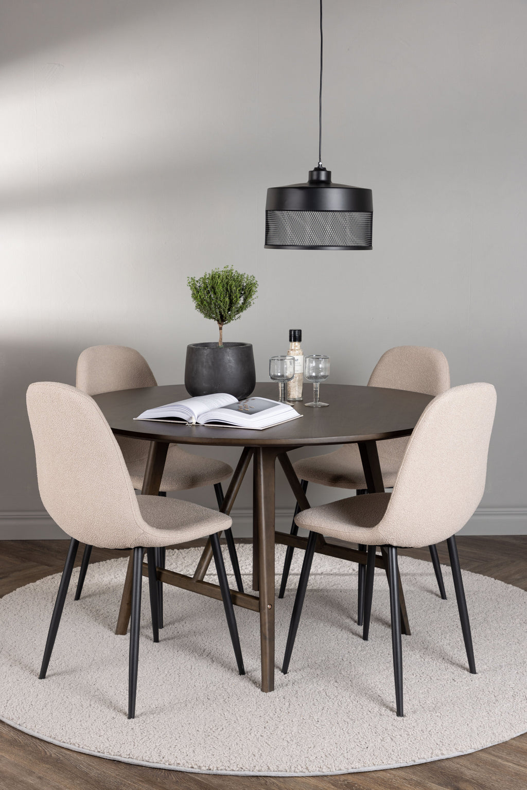 gr23849_1_m Essgarnitur Kaseindon Mit Den Stühlen Polar Rundes Essgruppen Set