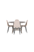 gr23849_1_os Essgarnitur Kaseindon Mit Den Stühlen Polar Rundes Essgruppen Set Default Title