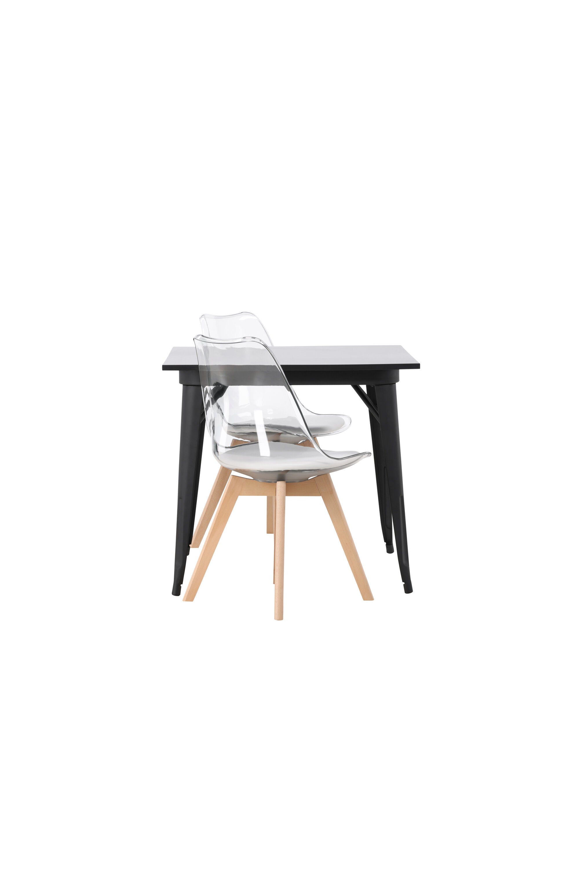 gr23894_10_os Essgarnitur Tempe Mit Den Stühlen Edvin Rechteckiges Essgruppen Set Tisch: 75x80x80 Stuhl: 50x85x49