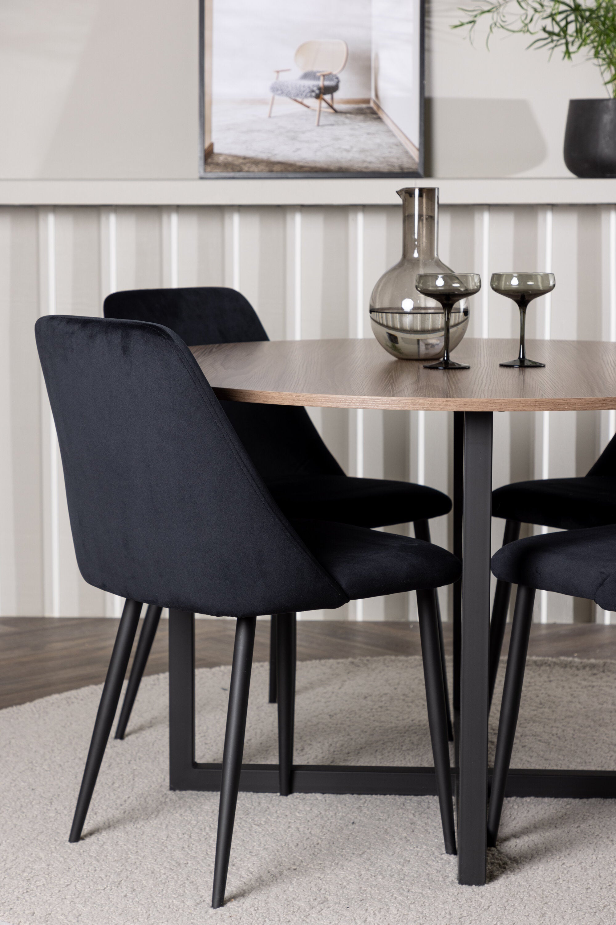 gr23923_3_m Esszimmer Set Durango Mit Den Stühlen Night Rundes Essgruppen Set