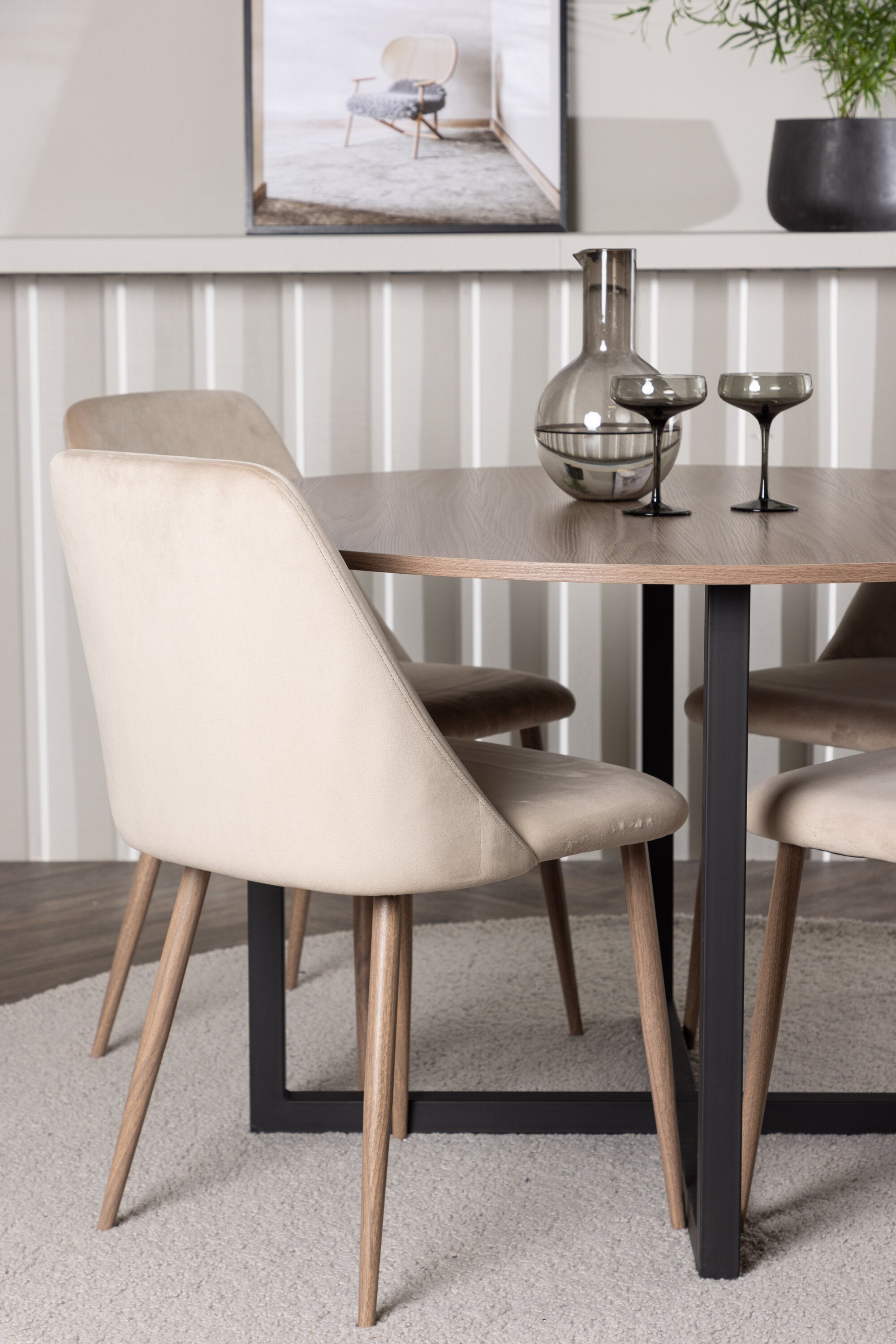 gr23924_3_m Essgarnitur Durango Mit Den Stühlen Night Rundes Essgruppen Set