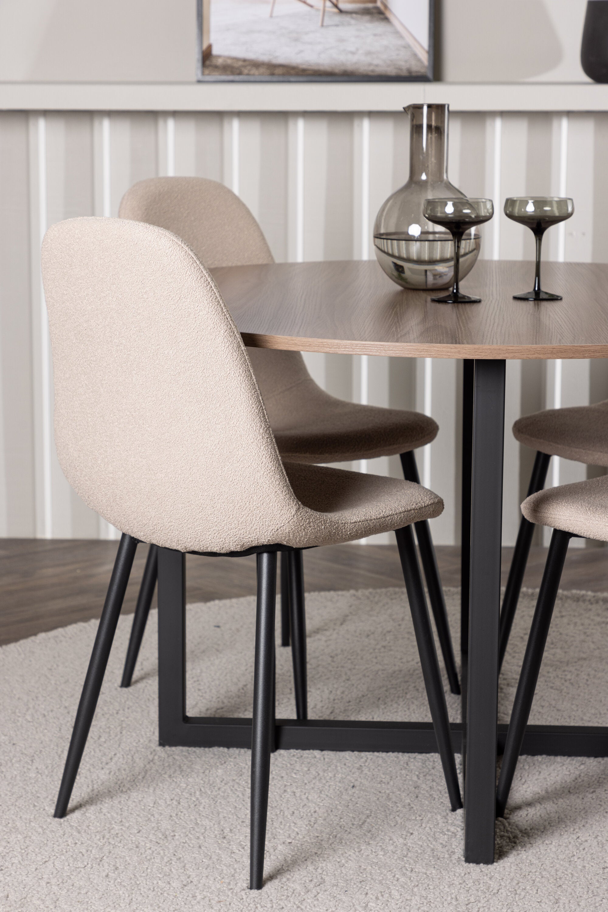 gr23925_3_m Esszimmer Set Durango Mit Den Stühlen Polar Rundes Essgruppen Set