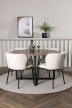 gr23928_1_m Esszimmer Set Durango Mit Den Stühlen Edina Rundes Essgruppen Set