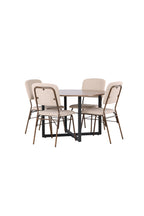 gr23929_2_os Dining Set Durango Mit Den Stühlen Seda Rundes Essgruppen Set