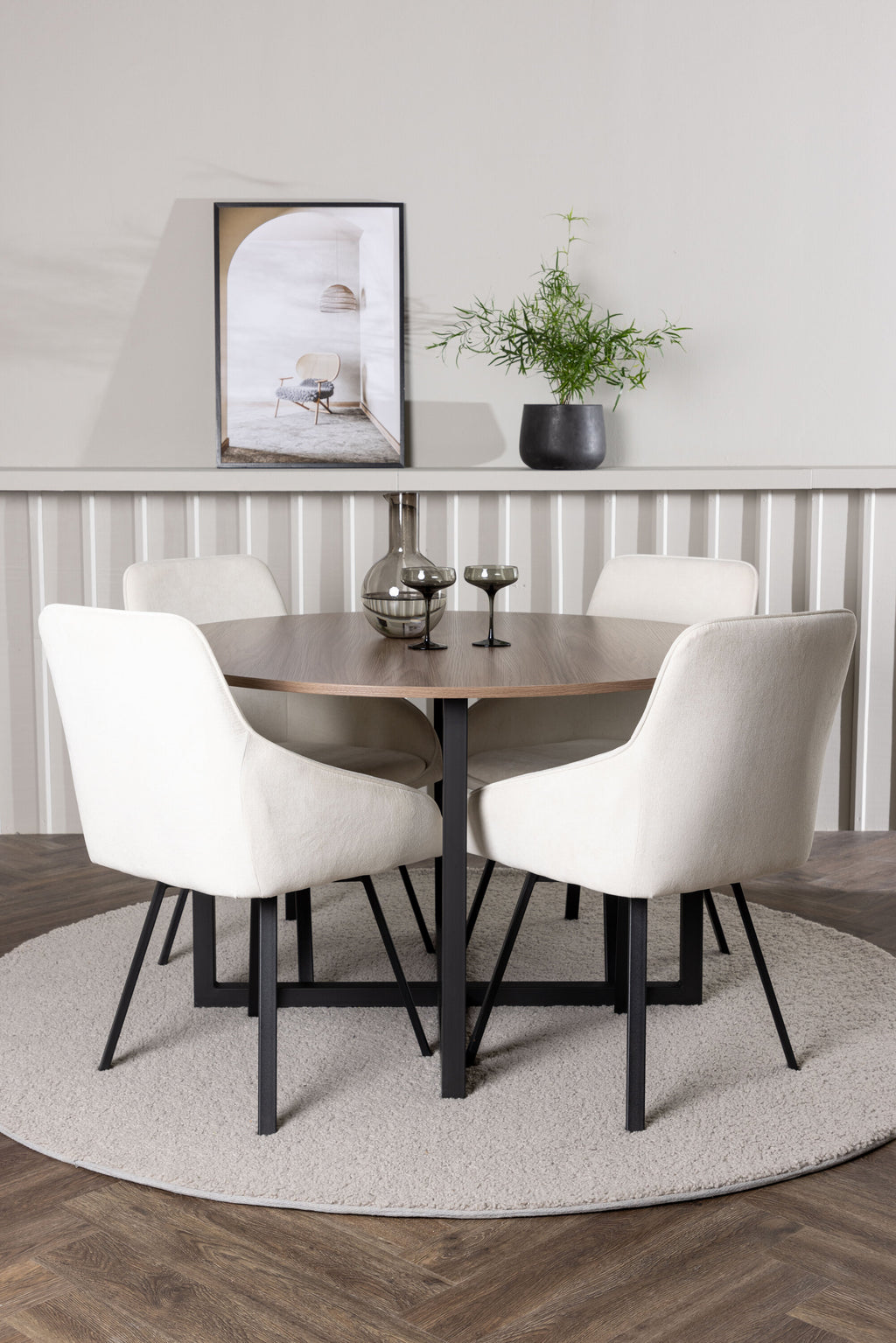 gr23930_1_m Esszimmer Set Durango Mit Den Stühlen Rosie Rundes Essgruppen Set