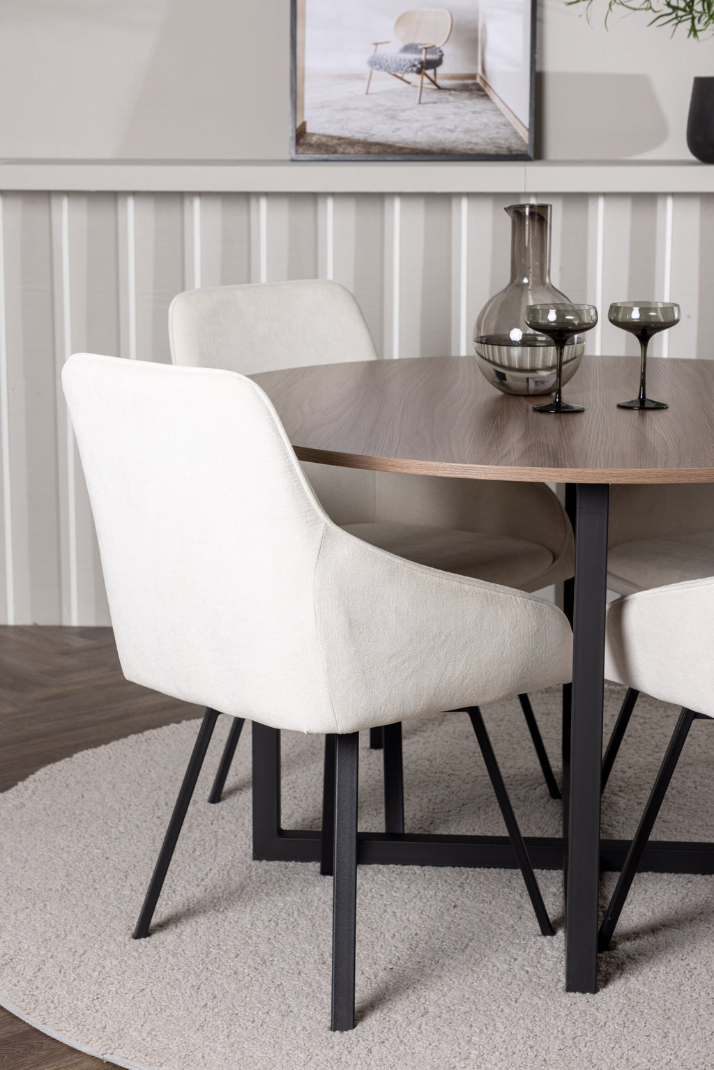 gr23930_3_m Esszimmer Set Durango Mit Den Stühlen Rosie Rundes Essgruppen Set