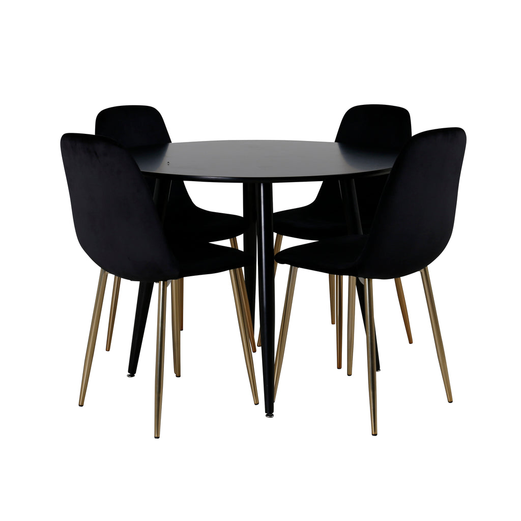 gr24138__1 Dining Set Plaza Mit Stühlen Polar Rundes Essgruppen Set Default Title