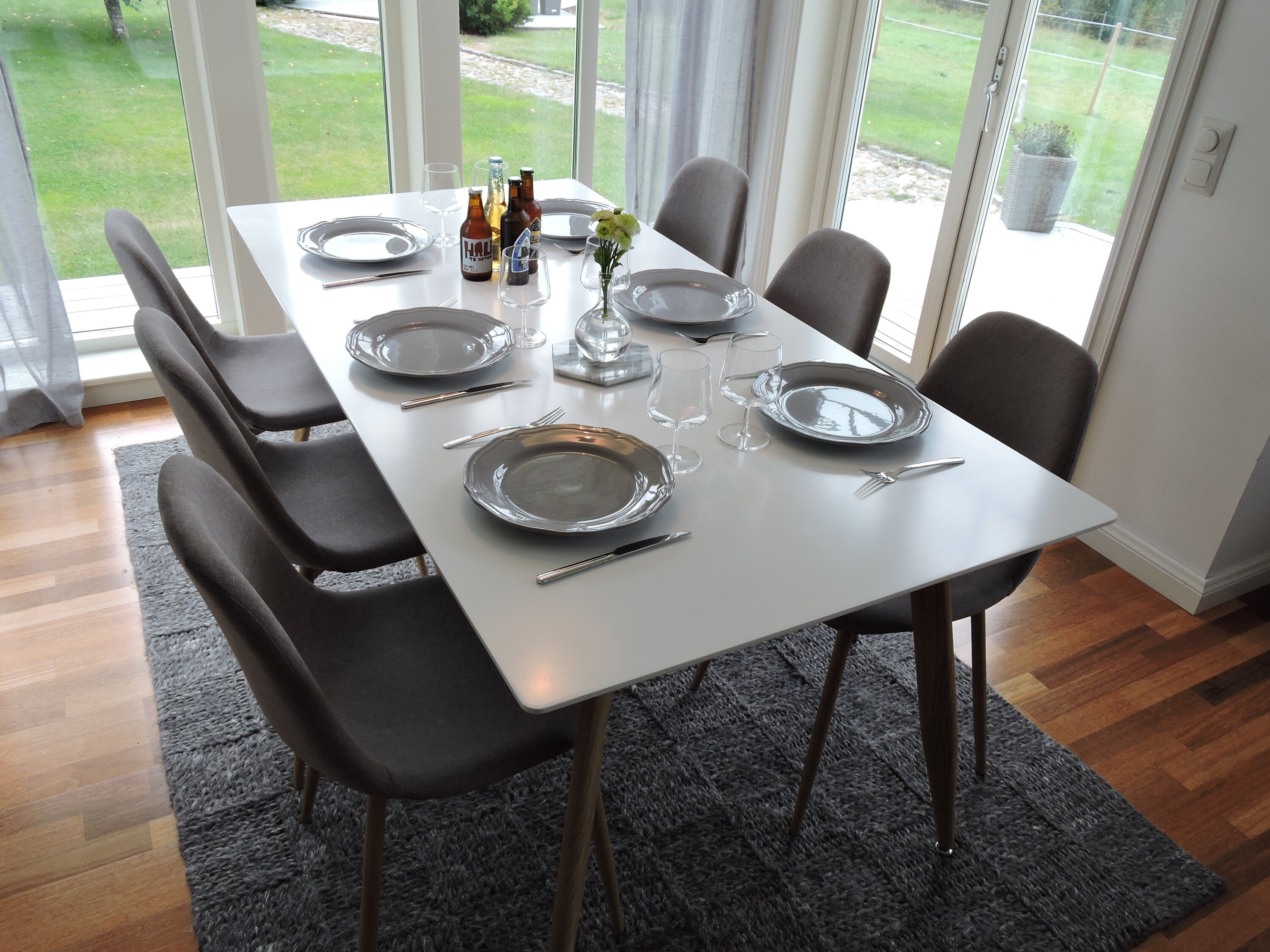 gr24187_4_m Esszimmer Set Polar Mit Stühlen Polar Rechteckiges Essgruppen Set