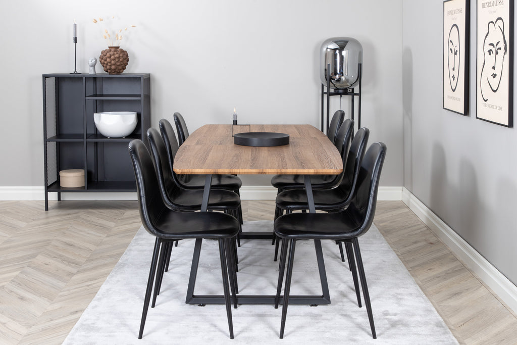 gr553__10 Inca Rechteckiger Essensset Rechteckiges Essgruppen Set