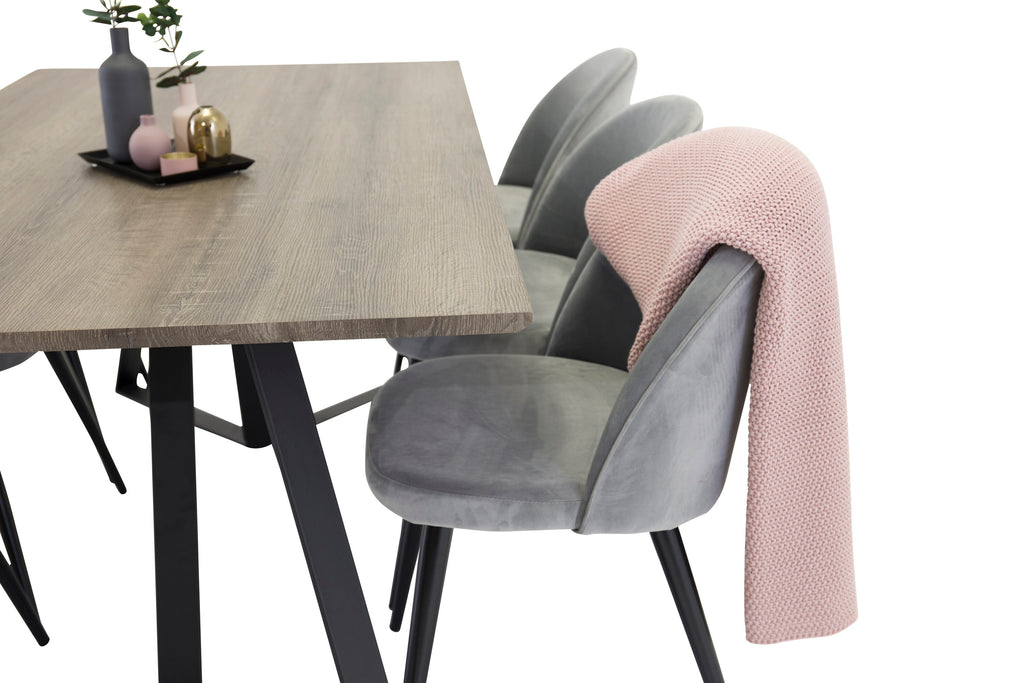 gr91000-168__3 Marina Rechteckiger Esstisch Set Rechteckiges Essgruppen Set