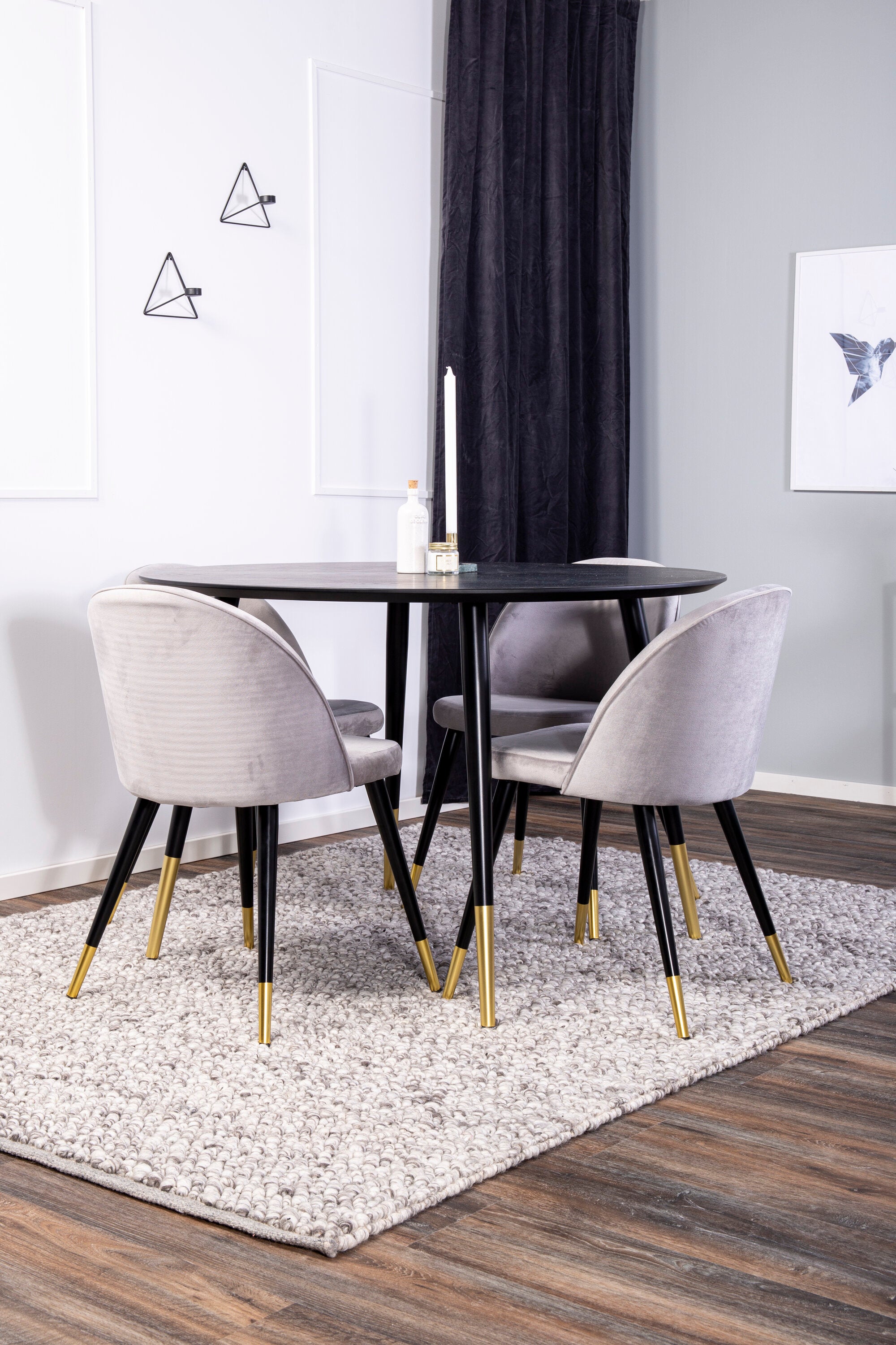 gr988__4 Dipp Runder Esstisch Set Rundes Essgruppen Set