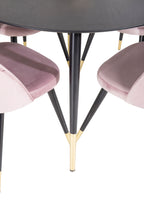 gr990__1 Dipp Runder Esstisch Set Rundes Essgruppen Set Tisch: ⌀115 Stuhl: 57x76,5x50