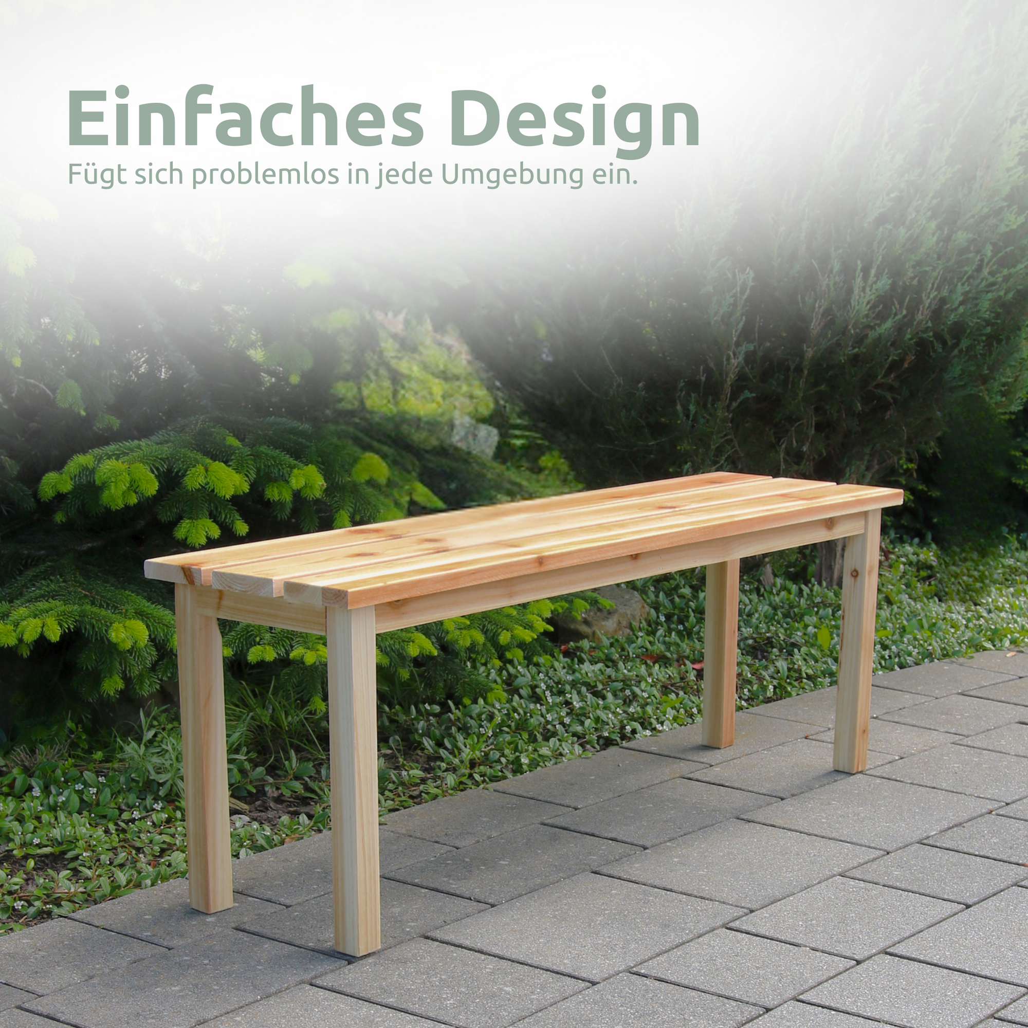 Gartenbank aus TannenholzNatur